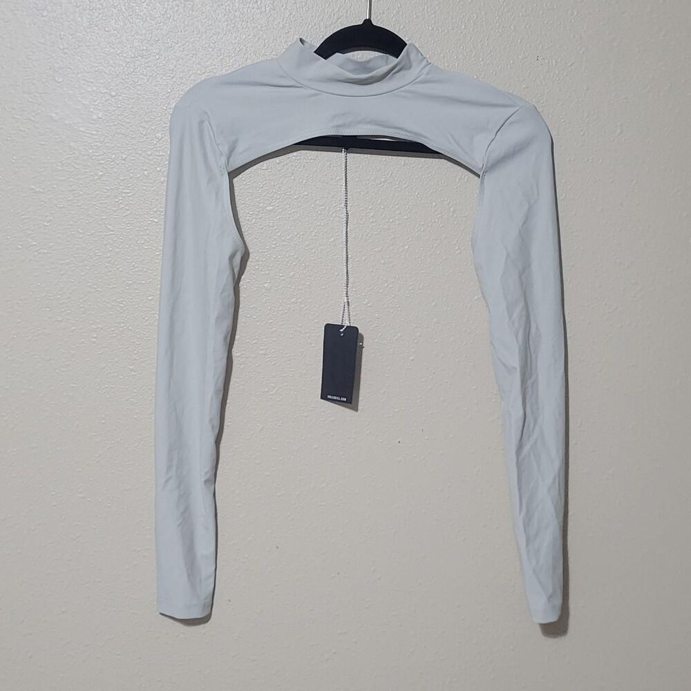 NWTs Darker Waves Gray Shrug/Bolero, Women's Size Medium Y2K Rave